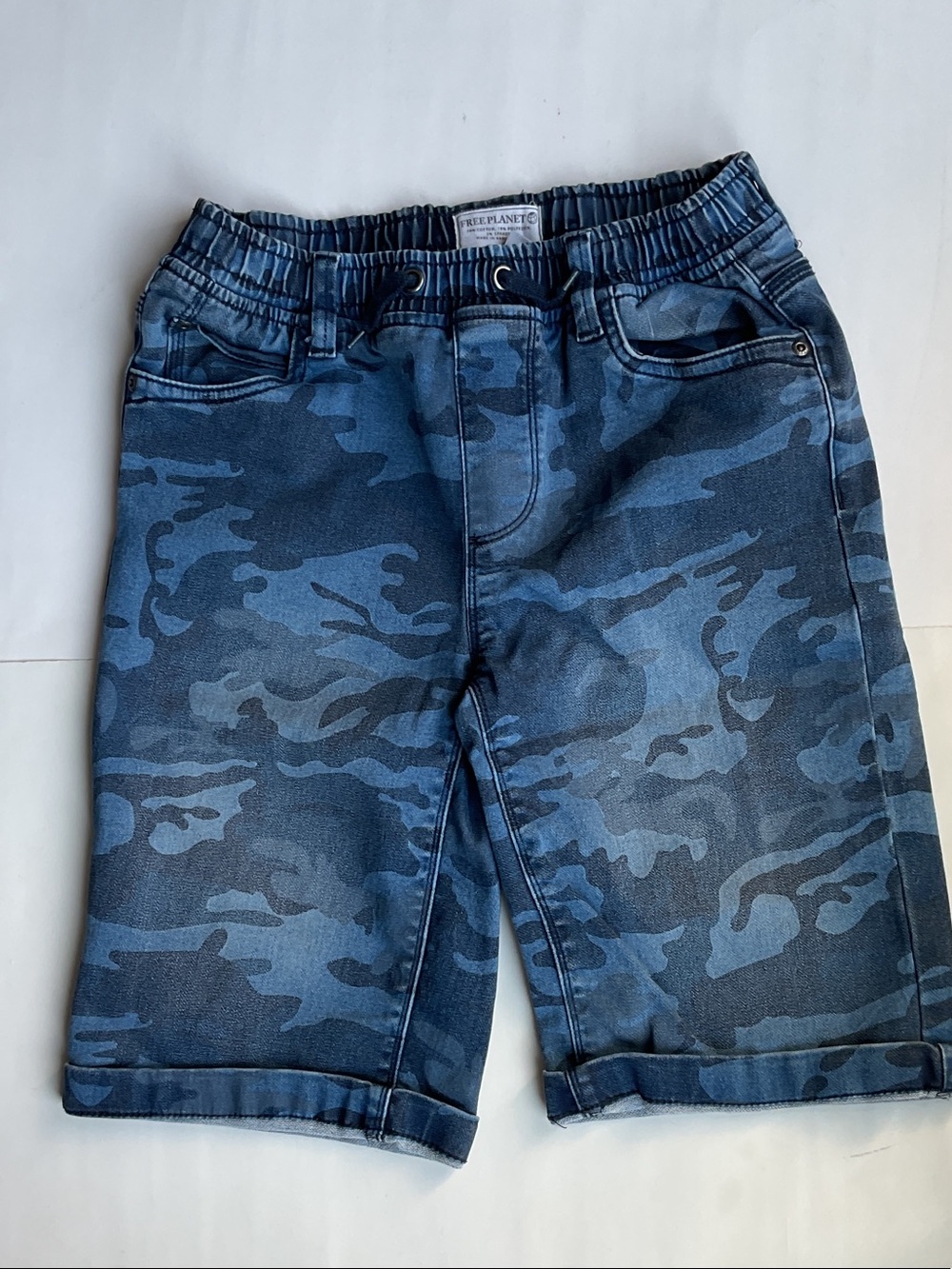 Free Planet Blue Camo Shorts